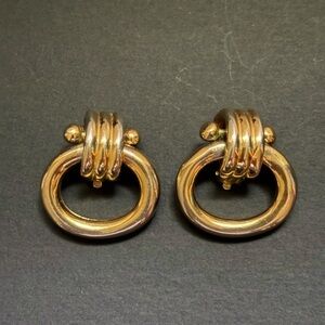 Vintage Vendome door knocker clip on earrings